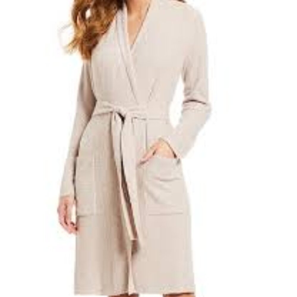 Barefoot Dreams CozyChic Lite Cardigan in Luster pale pink...Size L/XL